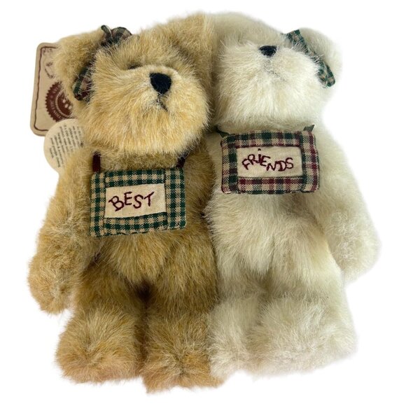 Boyds Bears Plush Best Friends Bestest & Buddy Truefriends Jointed With Tags VTG - Picture 9 of 11